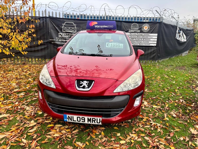 2009 Peugeot 308 1.6 VTi Verve 5dr HATCHBACK Petrol Manual