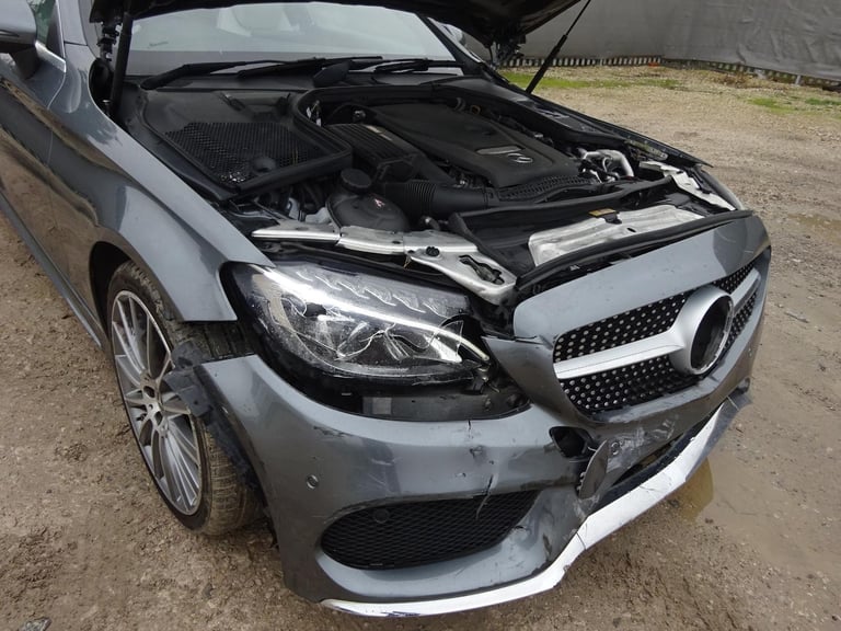 2018 18 REG MERCEDES BENZ C CLASS C200 AMG LINE PREMIUM AUTO DAMAGED SALVAGE