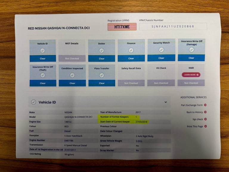 Nissan Qashqai 1.5 dCi N-Connecta Euro 6 5dr DIESEL MANUAL 2017/17