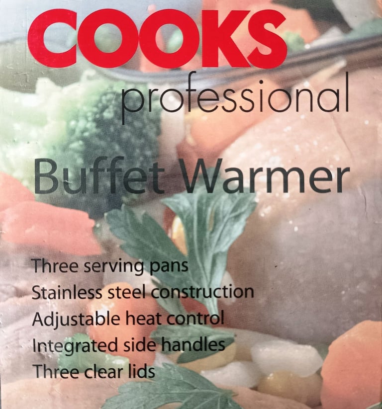 ::: Cooks Professional 3 Section Buffet Warmer and Hot Plate :::