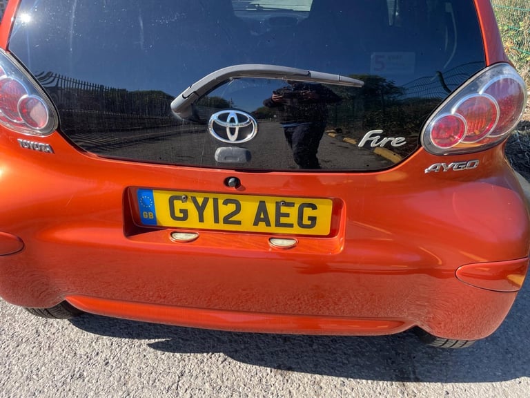 TOYOTA AYGO 1.0 VVT-I FIRE 12 REG ORANGE 5 DOOR MOT MARCH 30TH 2026 TAX £20 LOW INSURANCE 60+MPG
