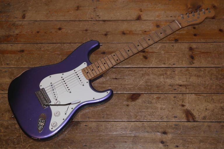 2021 Fender Mischief Maker Limited Edition Road Worn Stratocaster nitro cellulose finish