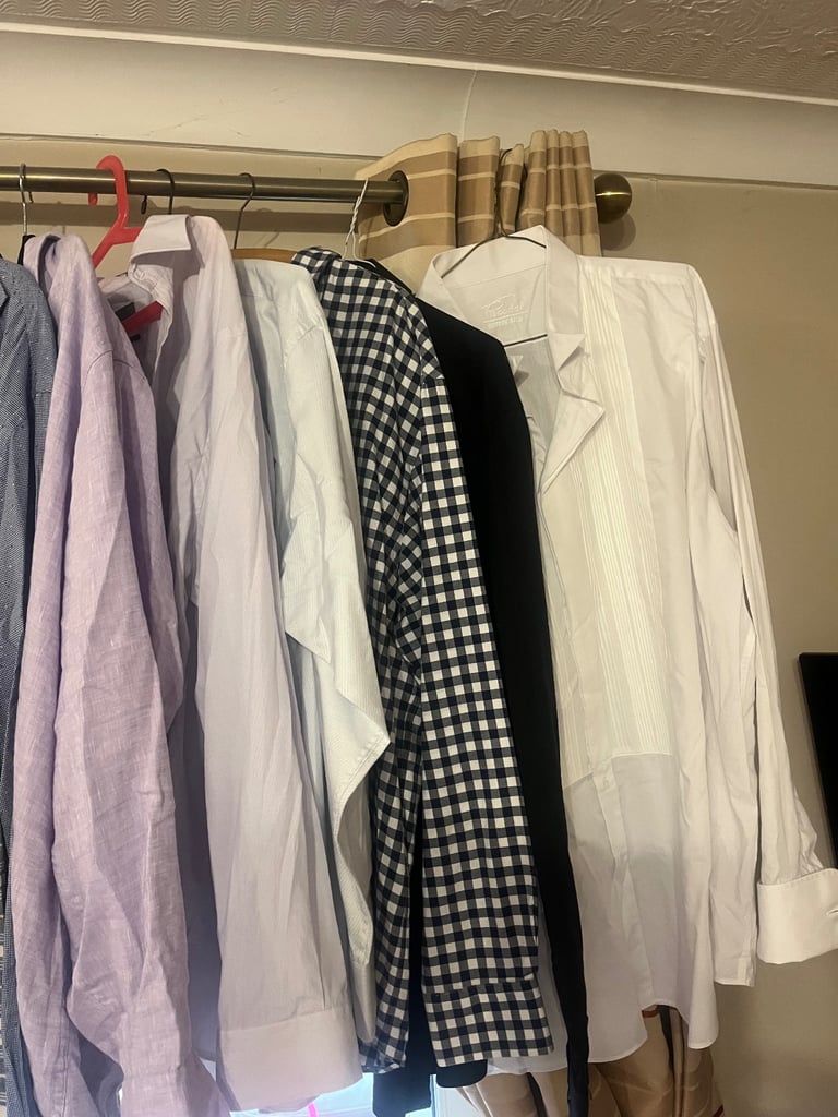 Approx 20 mens shirts size xxL and 17.5 collar as new