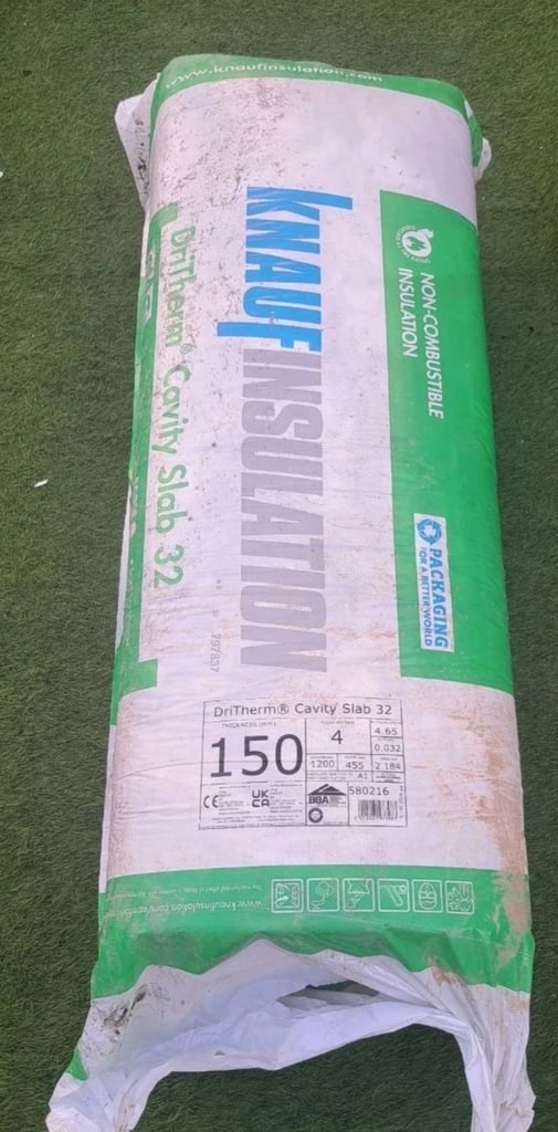 image for Knauf Insulation Dritherm Cavity Slab 32 150mm x 455mm x 1.2m Pack of 4