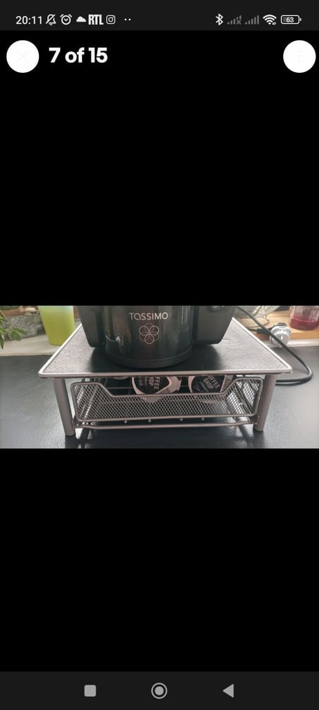 Bosch Tassimo Fidelia pod holder cleaning disc  used