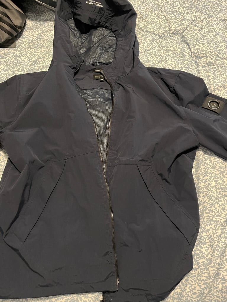 Marshall Artist Lightweight Jacket - Navy - Mens Medium