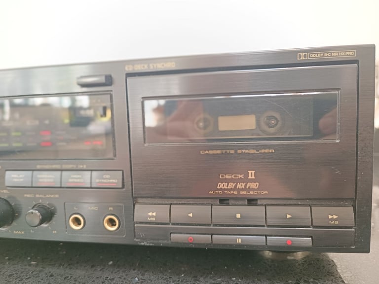 Vintage Pioneer CT-W630R Double Cassette Deck