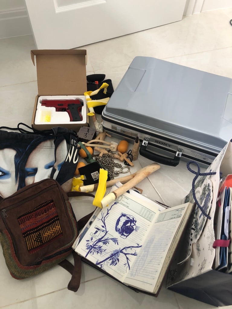 image for Japanese vintage suitcase with other vintage pieces 