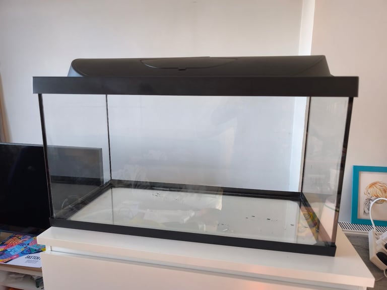image for 🐠 Complete 100L Aquarium with Light, Filter & Decorations – Ready to Use!