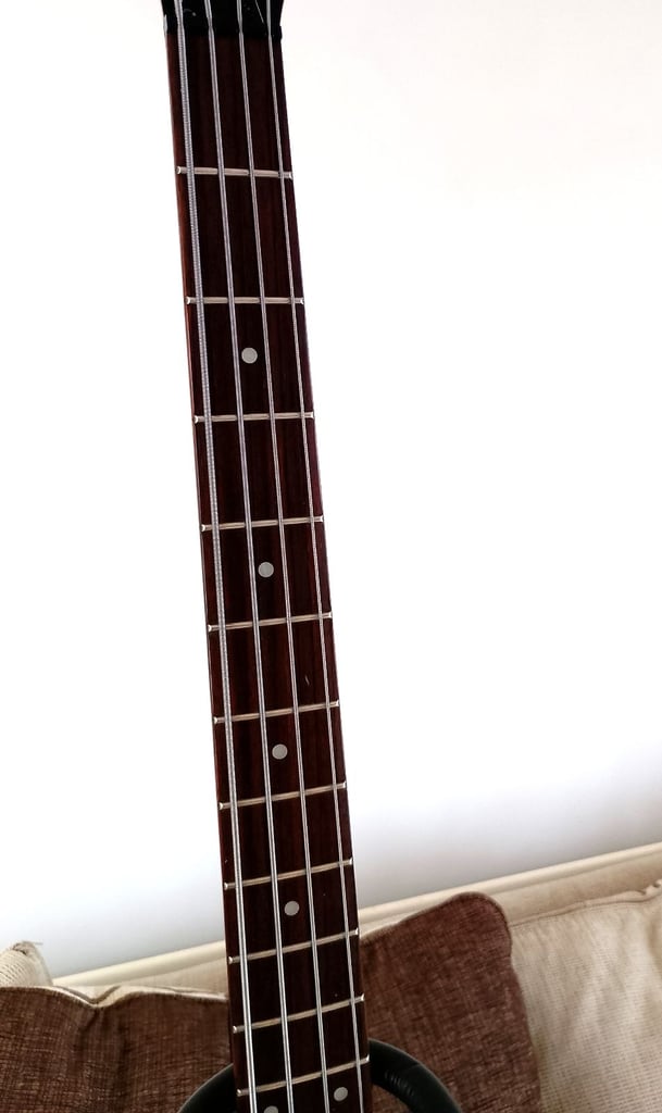 Iconic Flying V Bass Guitar, Plays And Sounds Really Well, Good Condition.