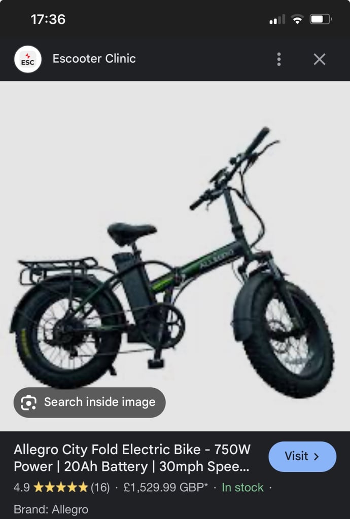 image for Allegro pro electric bike - great condition