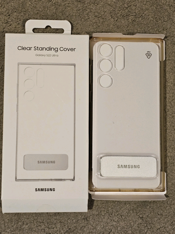 Samsung Official S22 Ultra Clear Standing Cover Transparent