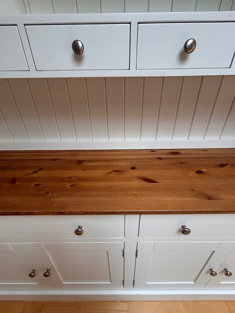 Large soft white dresser