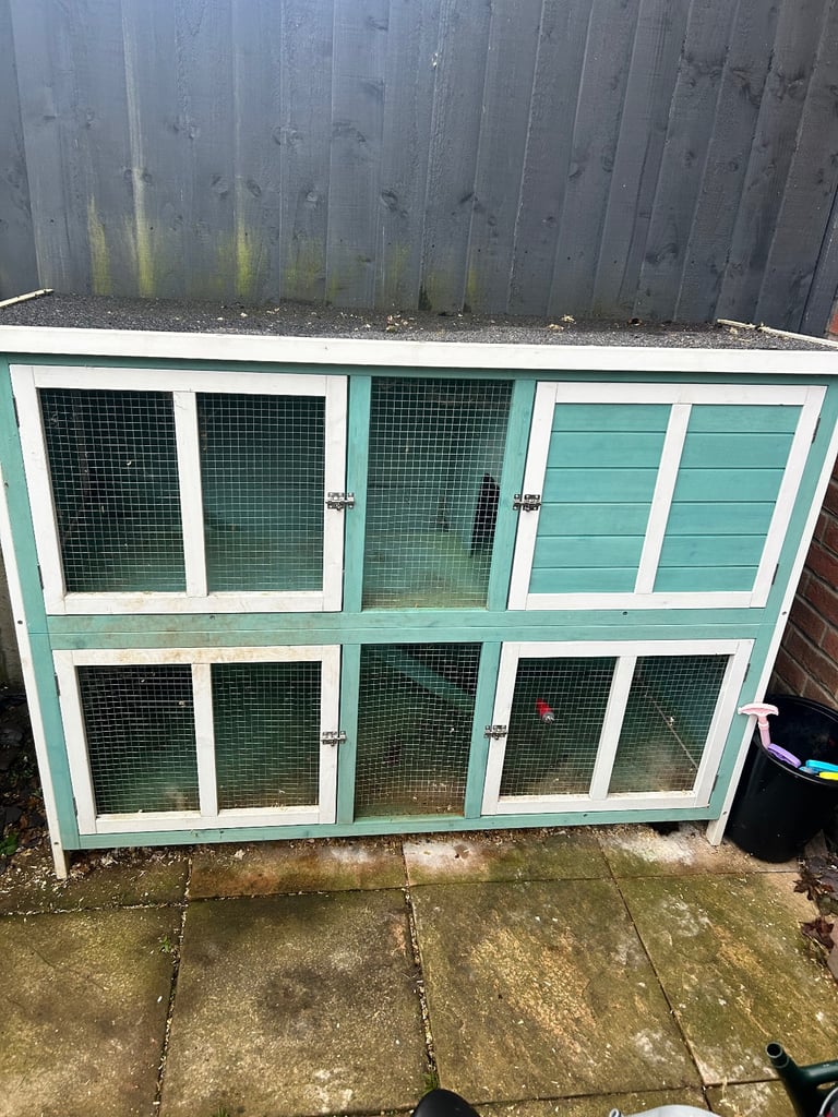 Rabbit hutch and run 