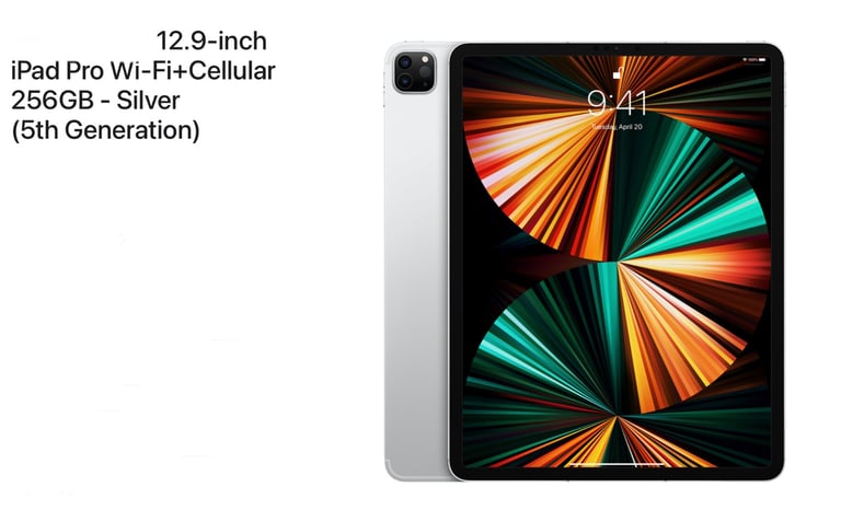 iPad Pro 12.9 5th gen 256gb WiFi+cellular 