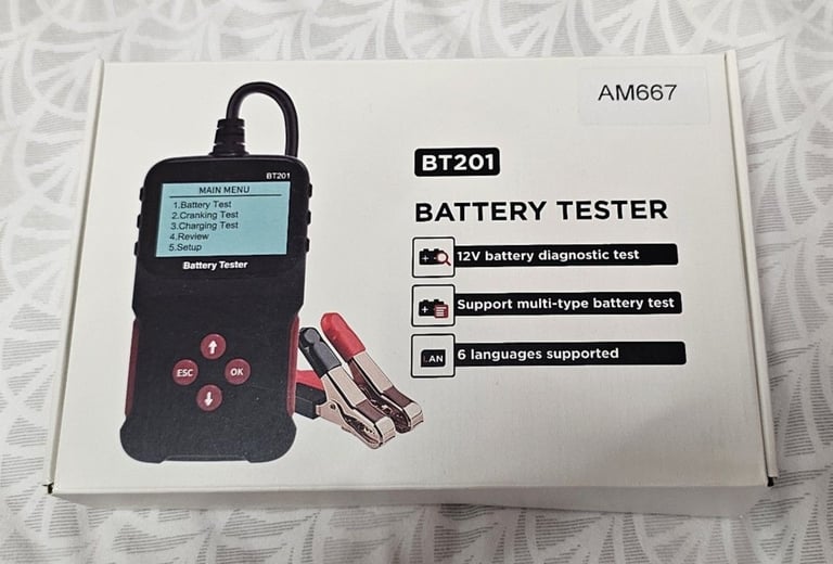 Car Battery Tester - New in Box