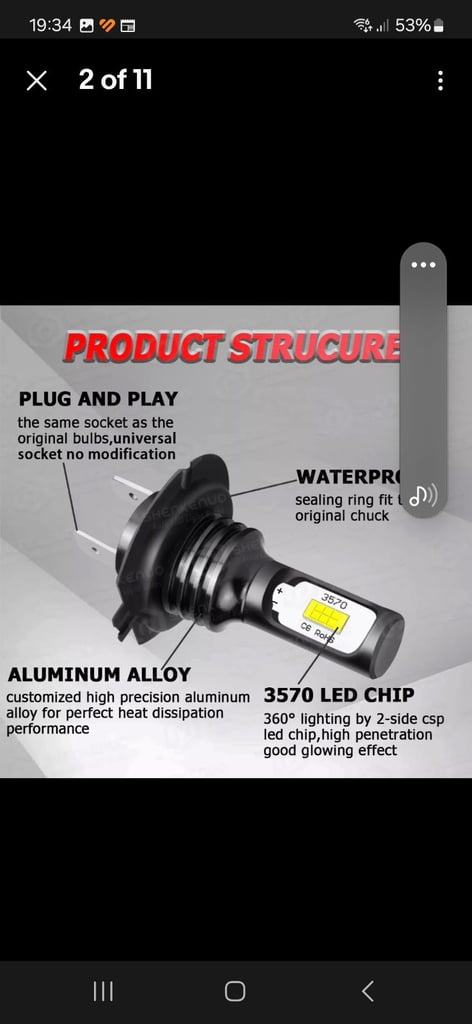 H7 led bulbs