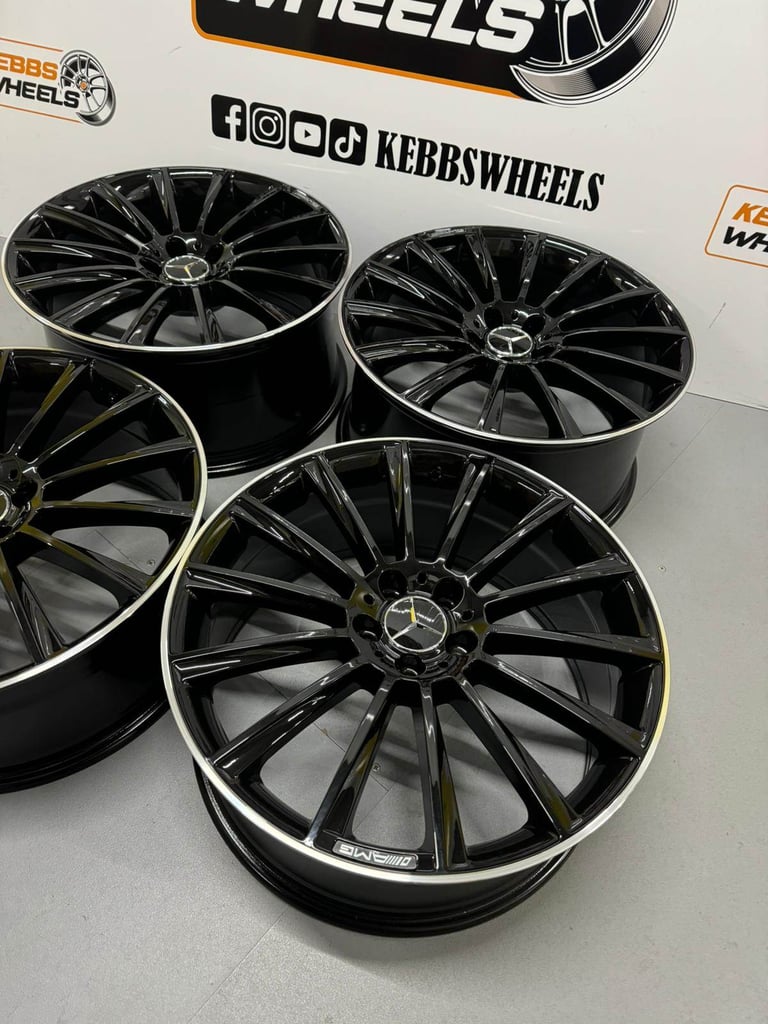 20" MERCEDES TURBINE TWIST REPLACEMENT ALLOY WHEELS C CLASS E CLASS S CLASS 