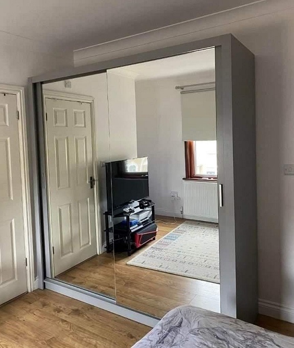 Chicago Wardrobe 2 \ 3 door SLIDING wardrobe brand new full mirror free delivery in Enfield
