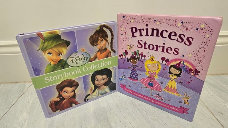 2 Hard Back Disney fairies/ Princess stories books