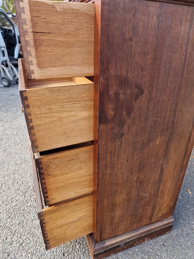 Extra Large Size Super Quality Antique Walnut Chest Of Drawers