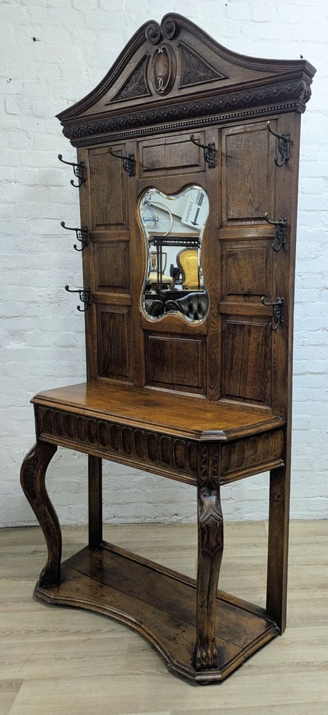 image for Early 20th century oak hall stand (DELIVERY AVAILABLE)