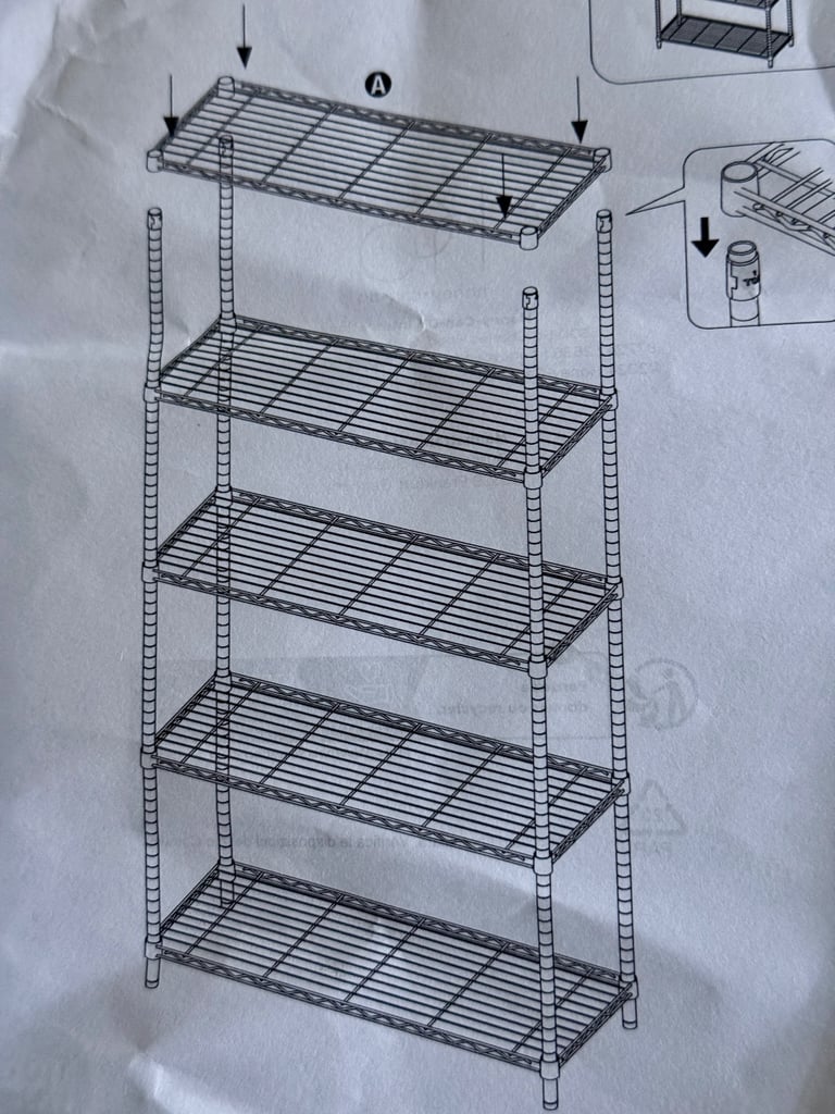 Metal Shelving units x2 
