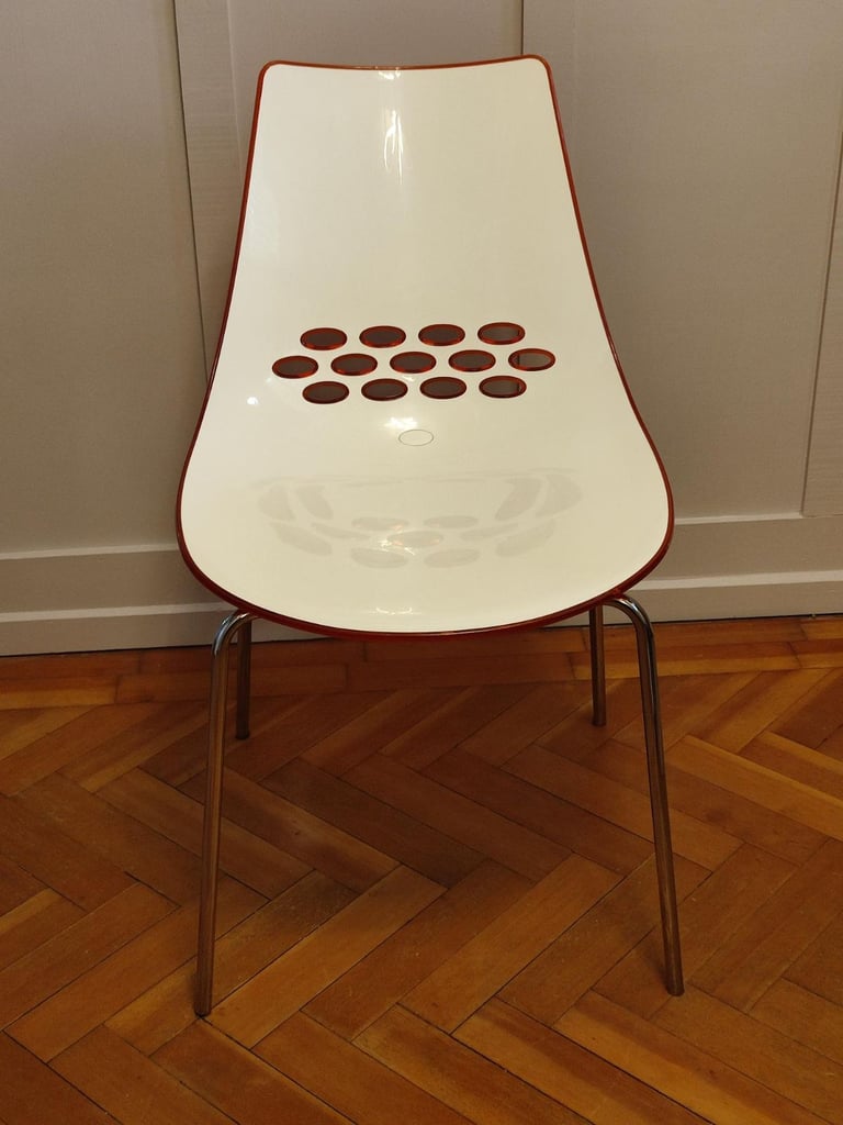 image for Calligaris Jam Chairs x 4 Orange stackable