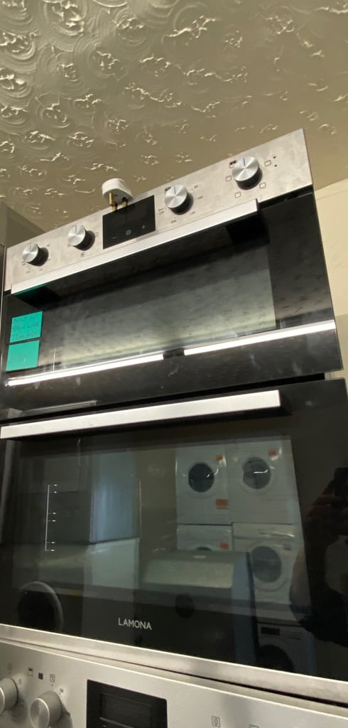 image for 📞SILVER LAMONA 72CM HIGH 59CM WIDE INTEGRATED ELECTRIC OVEN