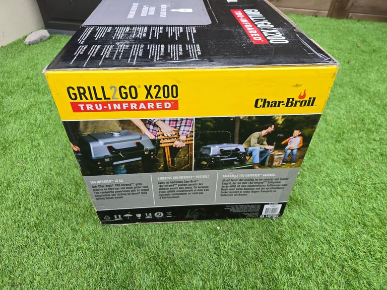 Char-Broil X200 Grill2Go Portable Barbecue Grill TRU-Infrared technology BNIB. 