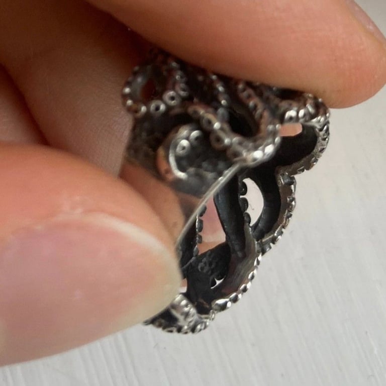 Sterling Silver Octopus / Kraken Ring 