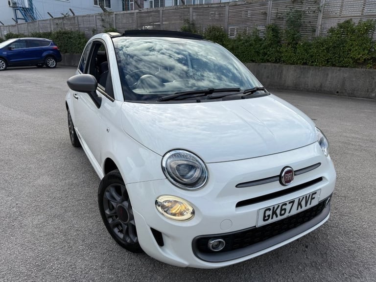 2017 Fiat 500C 1.2 S Convertible 2dr Petrol Manual Euro 6-2 OWNER CAR-HALF LEATHER UPHOLST Conver...