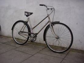 Vintage Fixie Single Speed, Town / Commuter Bike by County, Brown, JUST SERVICED / CHEAP PRICE!!