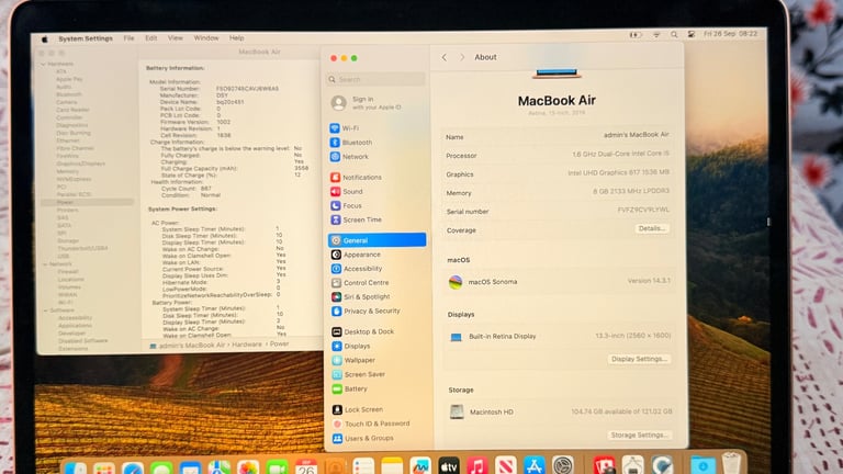 MacBook Air 13" Rose Gold (2019, A1932) – Intel i5, 8GB RAM, 128GB SSD
