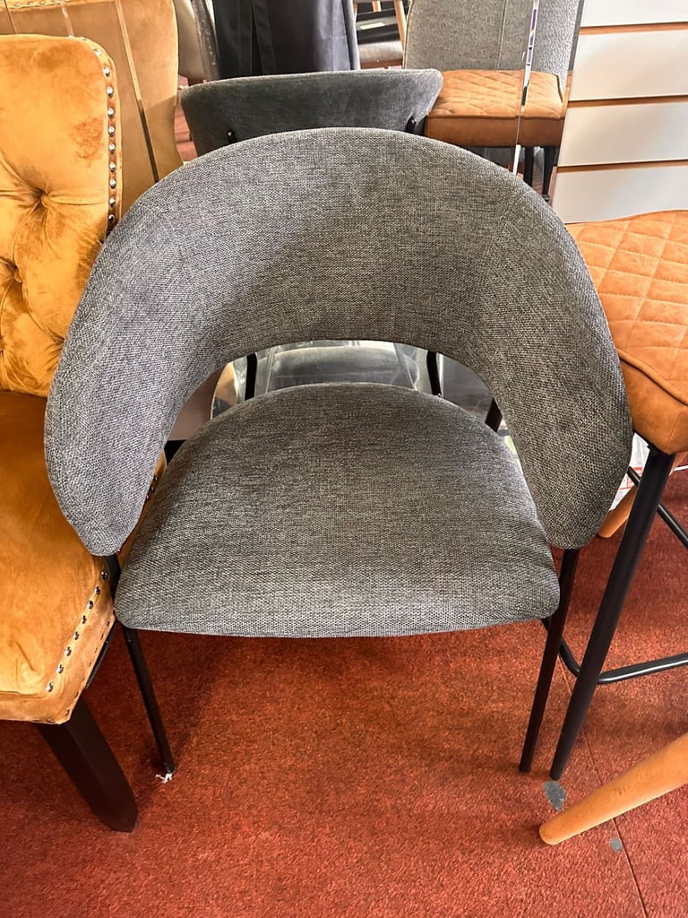 image for  Sawyer Fabric Dining Chair - Charcoal