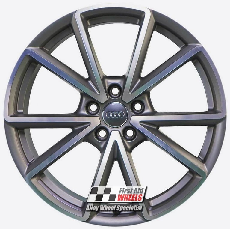R662DGS Swap AUDI A4 S4 B9 8W 4X 19'' GENUINE SATIN GREY DIAMOND CUT ALLOY WHEELS