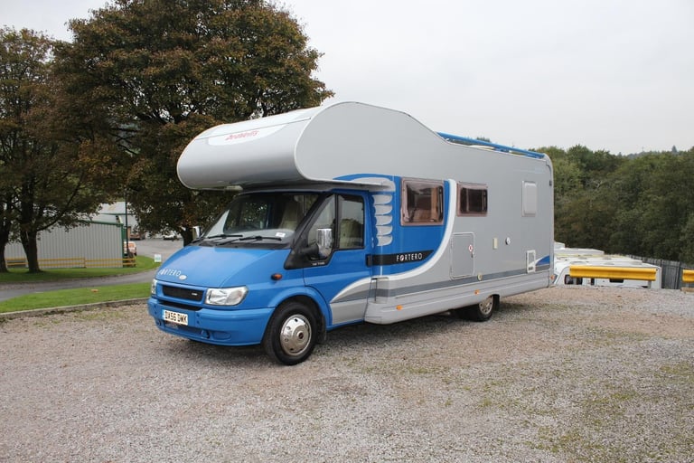 2006 "56" Plate Dethleffs Fortero 6 Berth Motorhome With Fixed Rear Bed & Garage