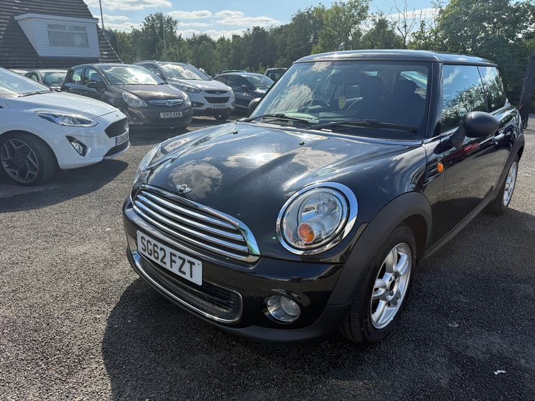 2012 (62) Mini One 1.6 Petrol Black with Black/Grey Interior ,1 Previous Owner
