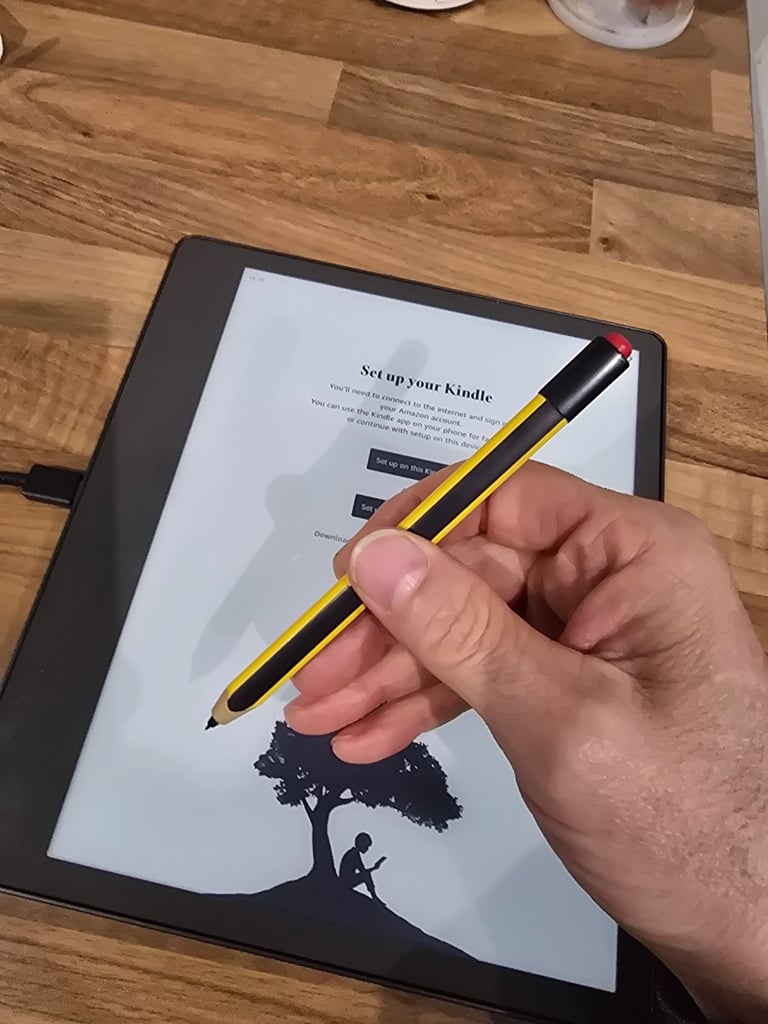 image for Staedtler Noris Digital Jumbo Stylus with Eraser – Kindle Scribe, Onyx Boox, Wacom EMR Tablets