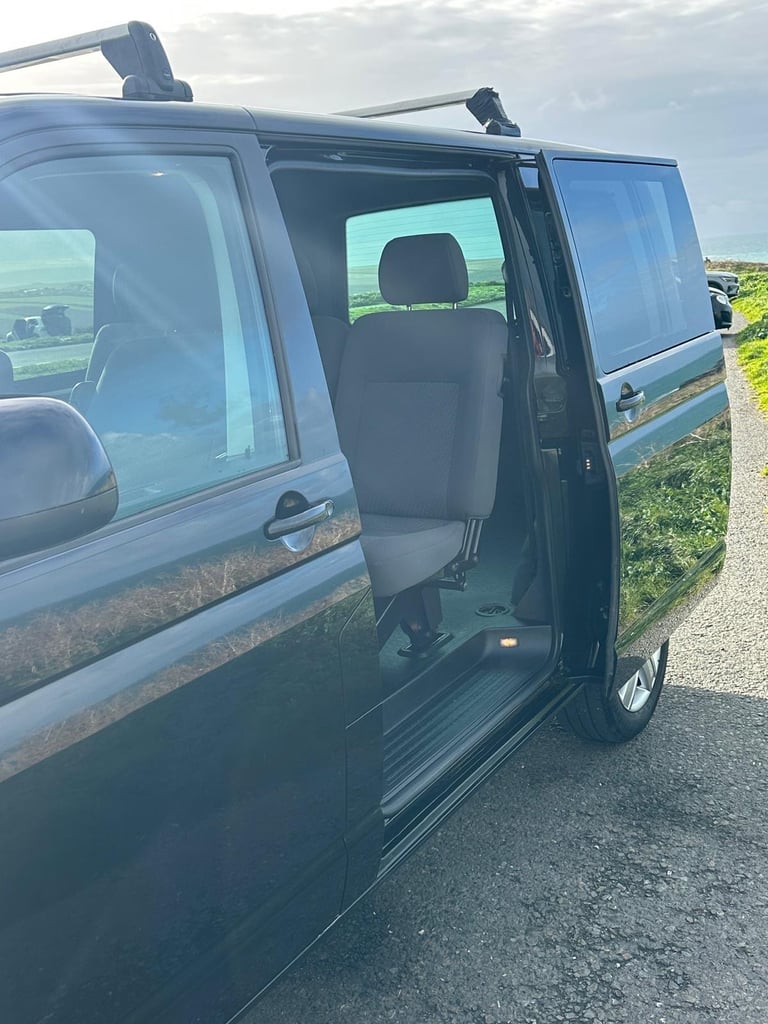 Black VW Transporter T5 Volkswagen, TRANSPORTER, Window Van, 2015, Manual, 1968 (cc)