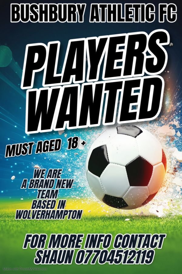 PLAYERS WANTED IN WOLVERHAMPTON