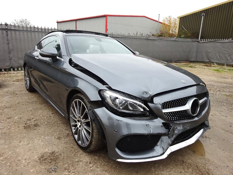 2018 18 REG MERCEDES BENZ C CLASS C200 AMG LINE PREMIUM AUTO DAMAGED SALVAGE