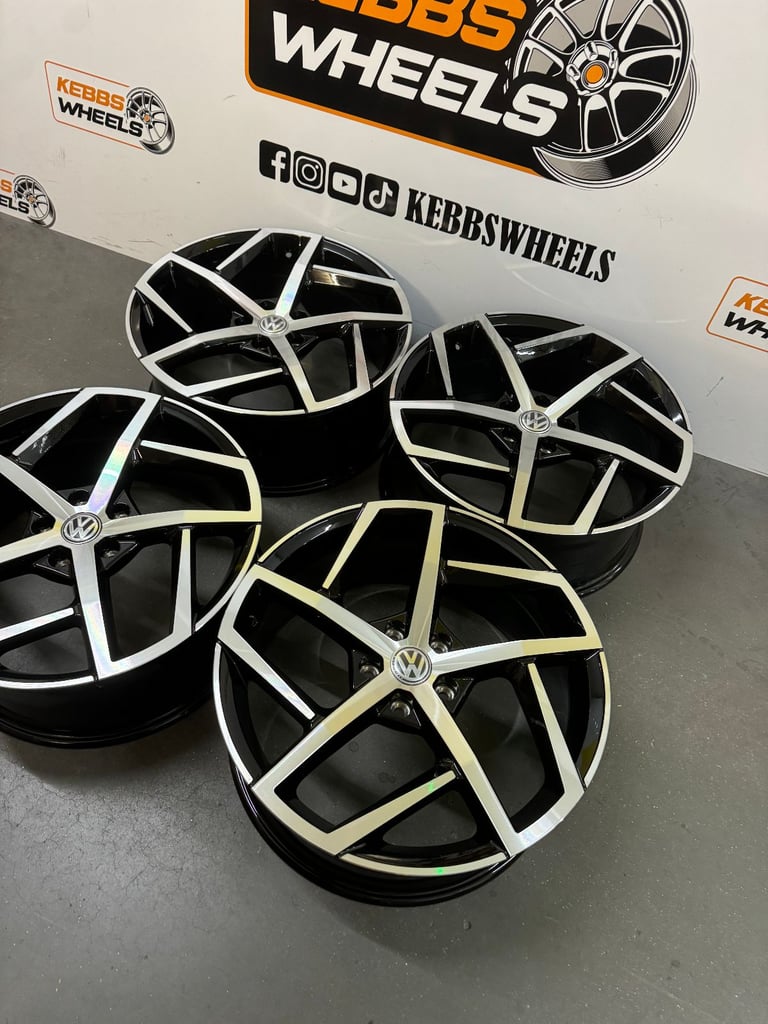 19" VW GOLF R GTI DALLAS STYLE ALLOY WHEELS AUDI A3 S3 VW GOLF R GTI SCIROCCO CADDY 
