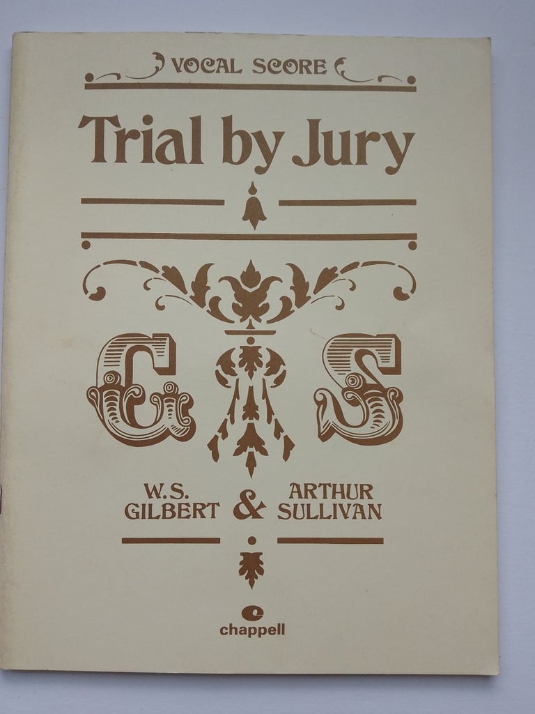 image for TRIAL BY JURY G AND S MUSICAL VOCAL SCORE