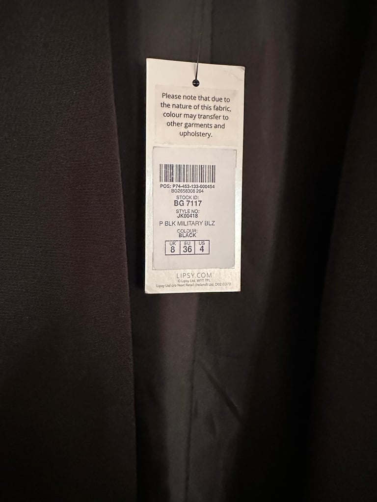 New Lipsy Women's black blazer with tag - size 8
