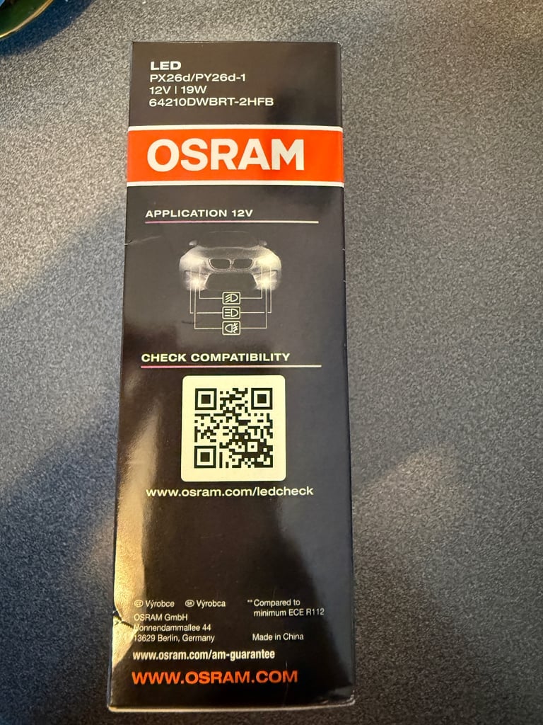 OSRAM x2 LEDriving HL Bright H7 up to +300%, 6000K, Brand NEW, Sealed