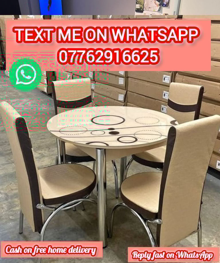 image for DINING TABLE WITH 4 AND 6 CHAIRS
