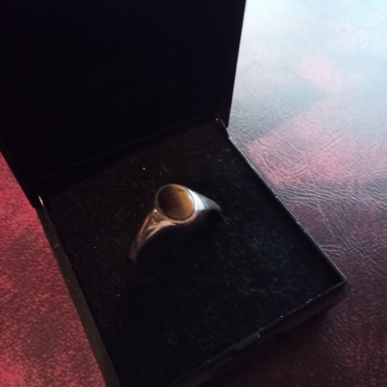 STERLING SILVER TIGER'S EYE RING - ONLY £25!