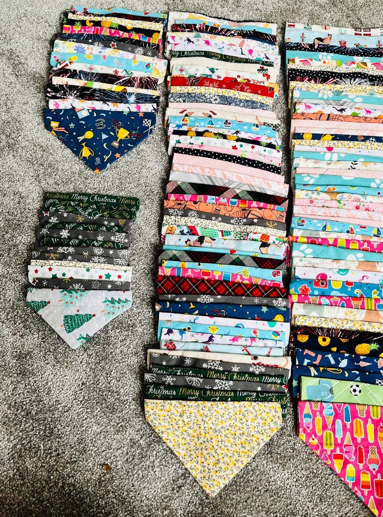 Over 150 dog bandanas