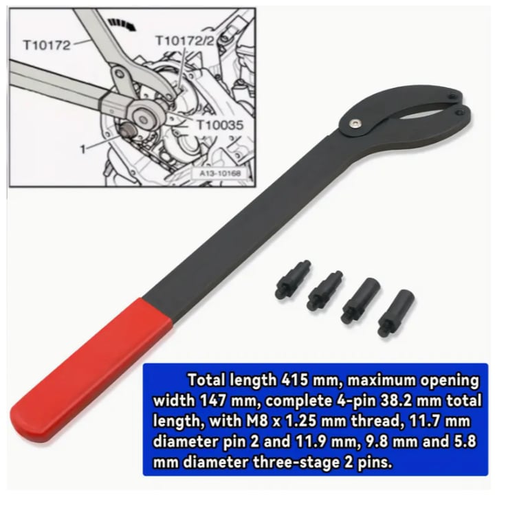 Engine Pulley Holding Tool Kit Compatible with VW 3036 & T10172